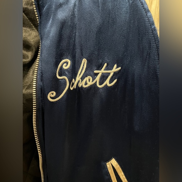 Schott N.Y.C. Vintage Varsity Blouson Jacket M (fits like S) - Picture 3 of 5